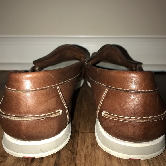 Prada Brown Boat shoe with draw string. - Picture 4 of 8